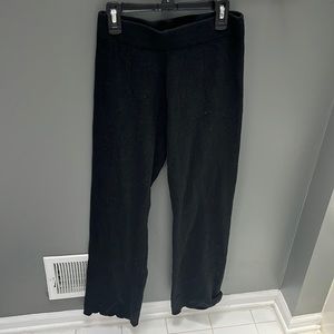 black cotton pants